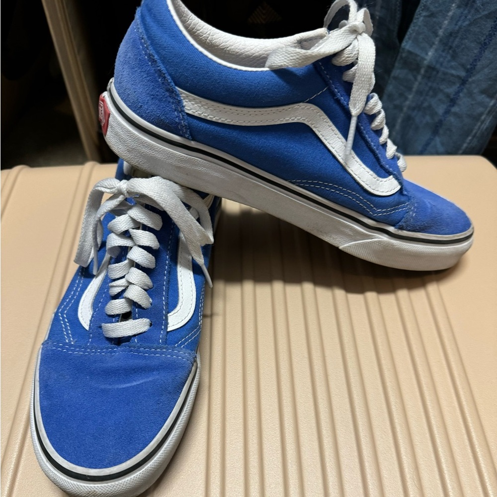 Blue vans Sz 8.5 EUC